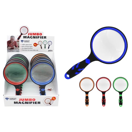 Diamond Visions Diamond Visions Jumbo Magnifying Glass Glass/Plastic 1 pc 11-2601